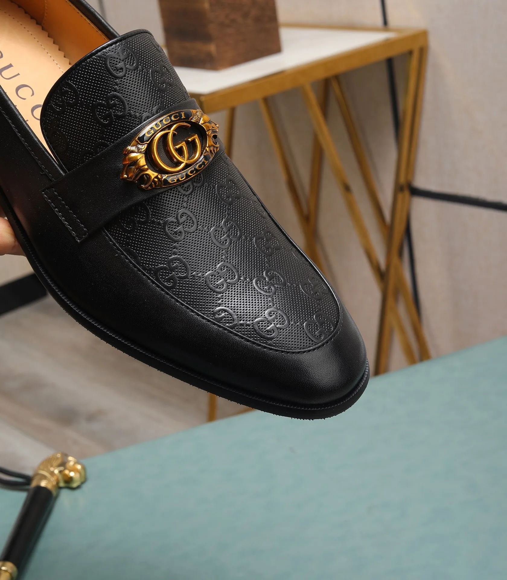 Men's shoes💰540📛📛Original (water-dyed cowhide) Gucci GUCCI official website formal shoes🌀 Italian🇮🇹imported cowhide➕top imported water-dyed cowhide lining💋Finely handmade original bottom, the real thing looks better when photographed in person Standard size 38-44